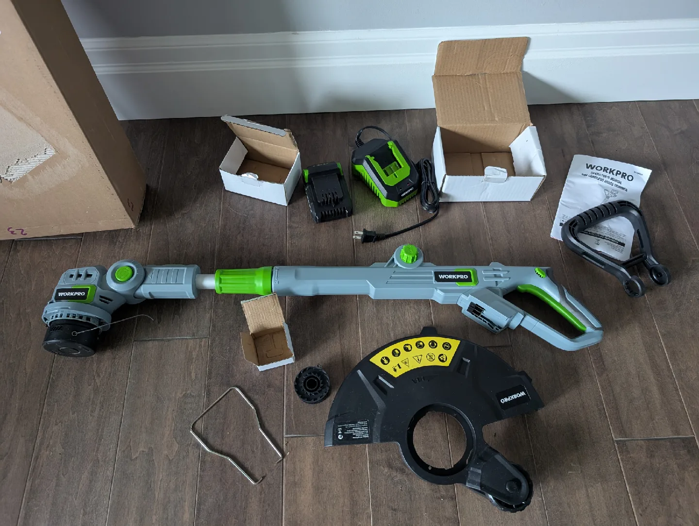 Workpro 20V Battery Powered Weed Trimmer For Sale image indicator(3)