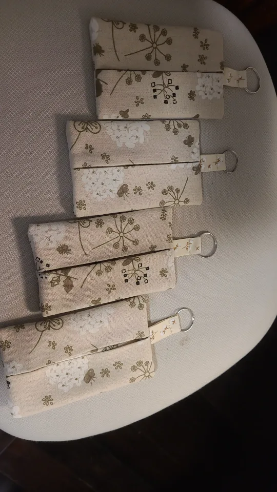 Handmade Fabric functional wallet  Keychains image indicator(7)