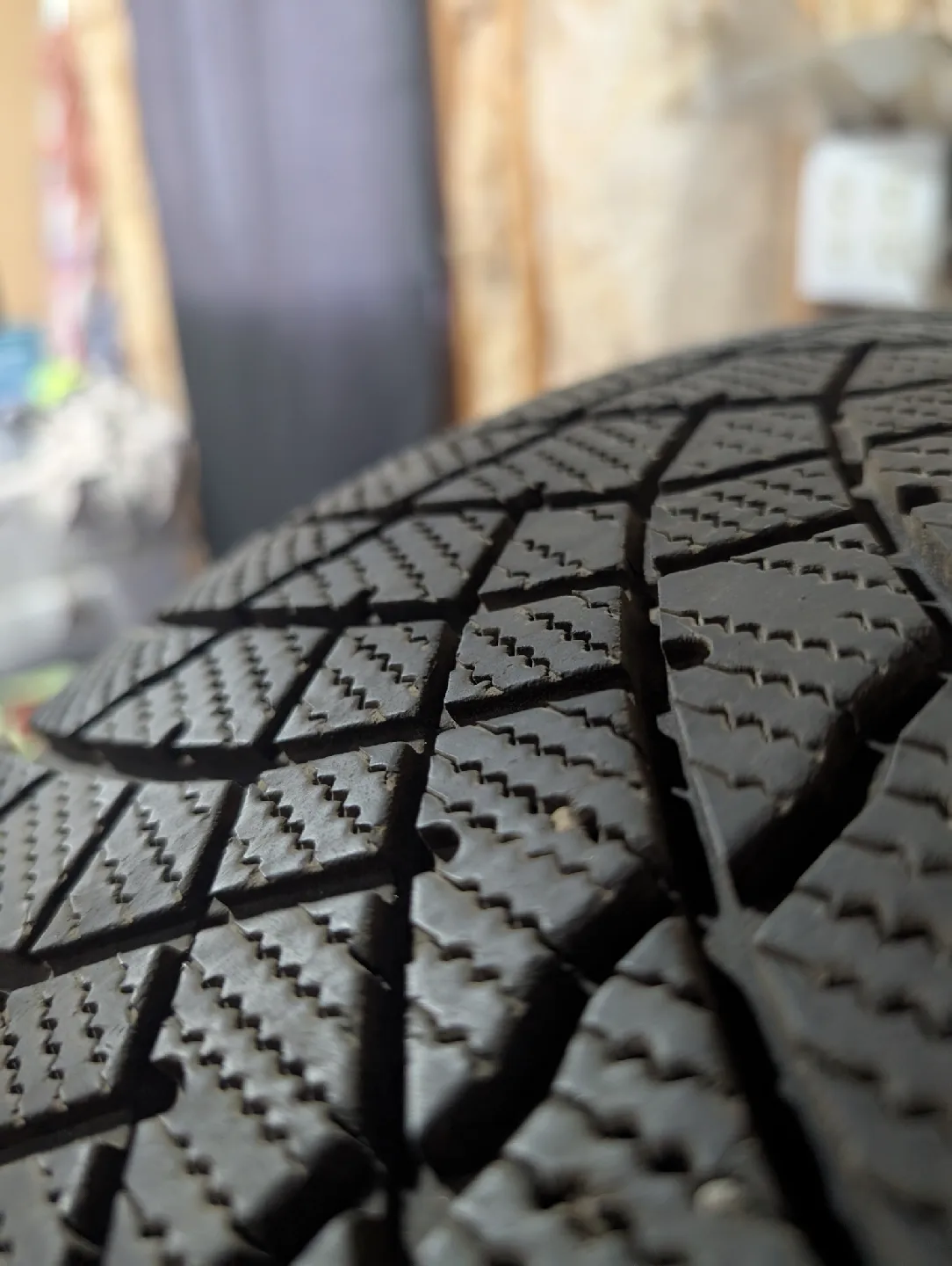 (4)-235/65R17 Winter Tires On Steel Rims Off 2016 Honda Odyssey thumbnail