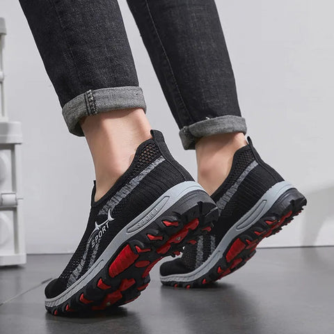 SUMMER Black Mesh Slip-On Sport Shoes – Velo Sport - photo 3