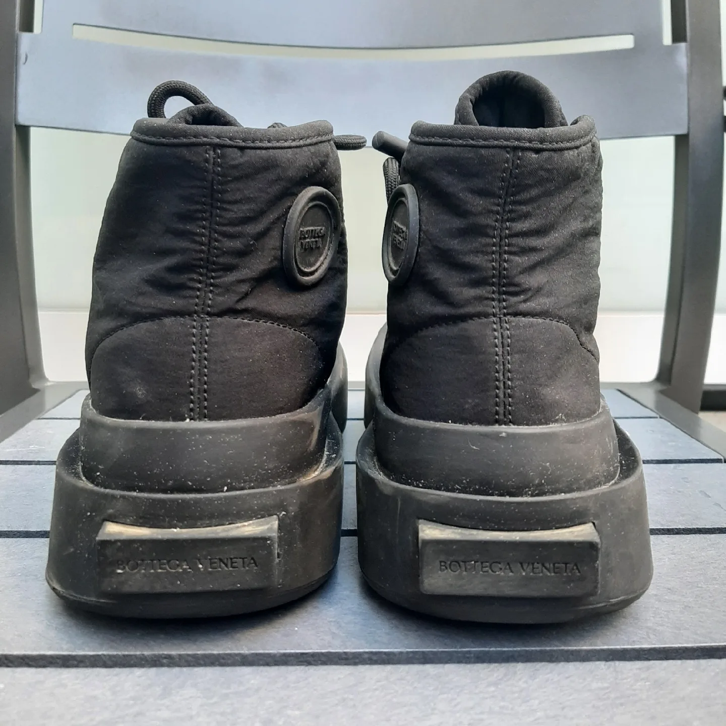 Bottega Veneta Black High-Top Sneakers EU 41 (US 8) image indicator(6)