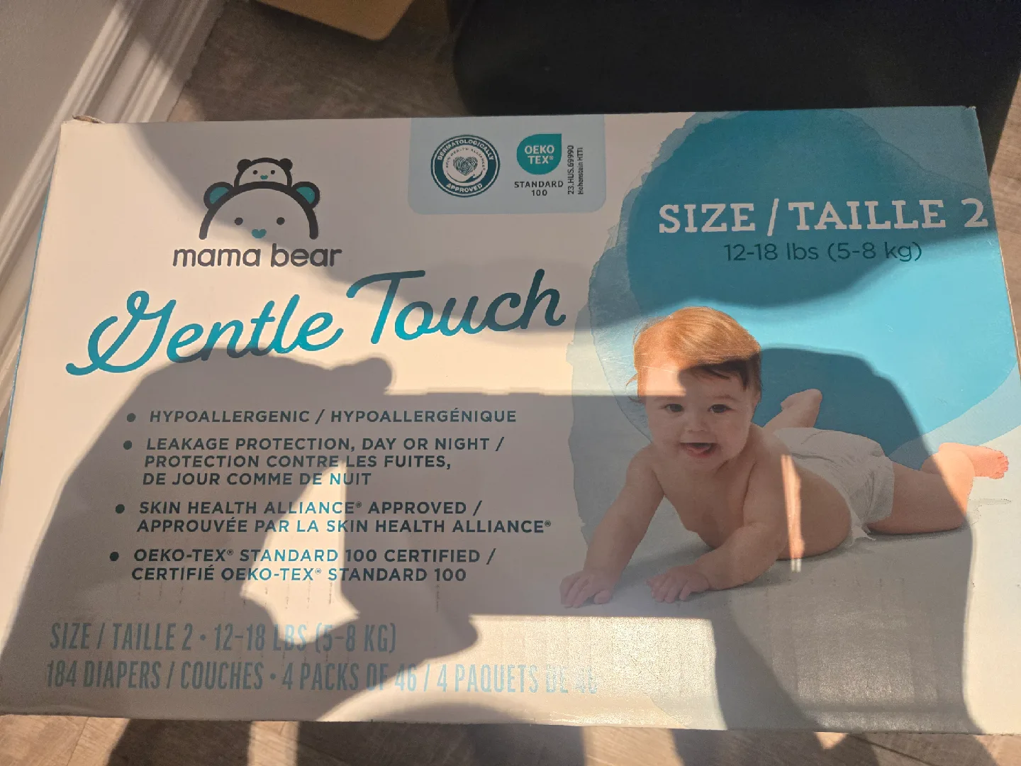 Mama Bear Gentle Touch Diapers - Size 2 (12-18 lbs) image indicator(2)