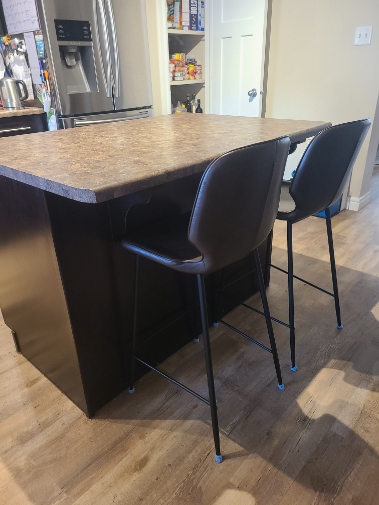 Set of 2 Brown Bar Stools