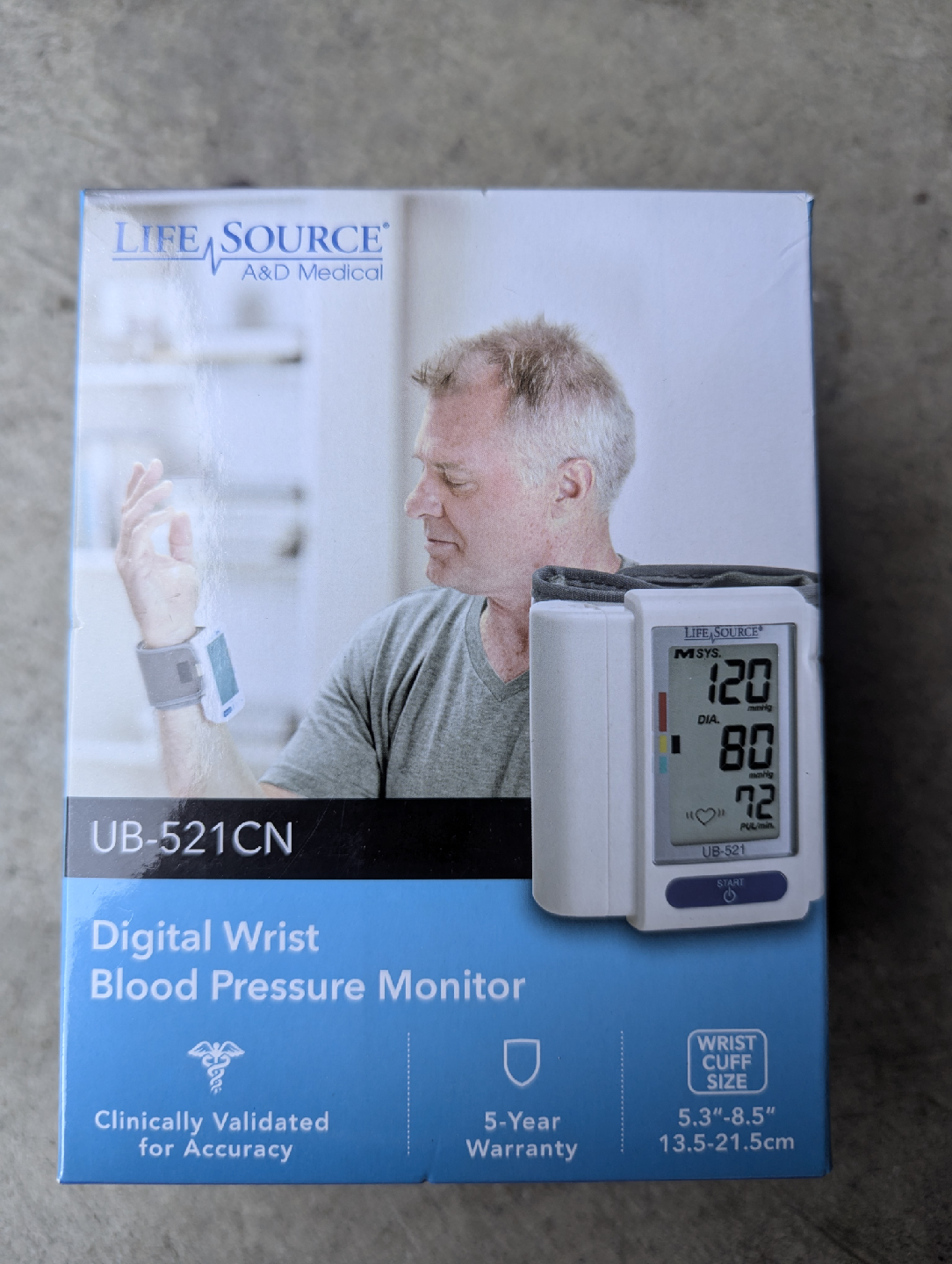 Life Source UB-521CN Digital Wrist Blood Pressure Monitor