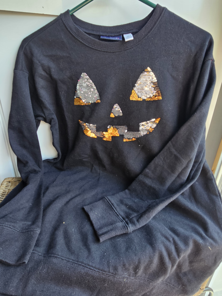 Children's Place Halloween Sequin Sweatshirt XL