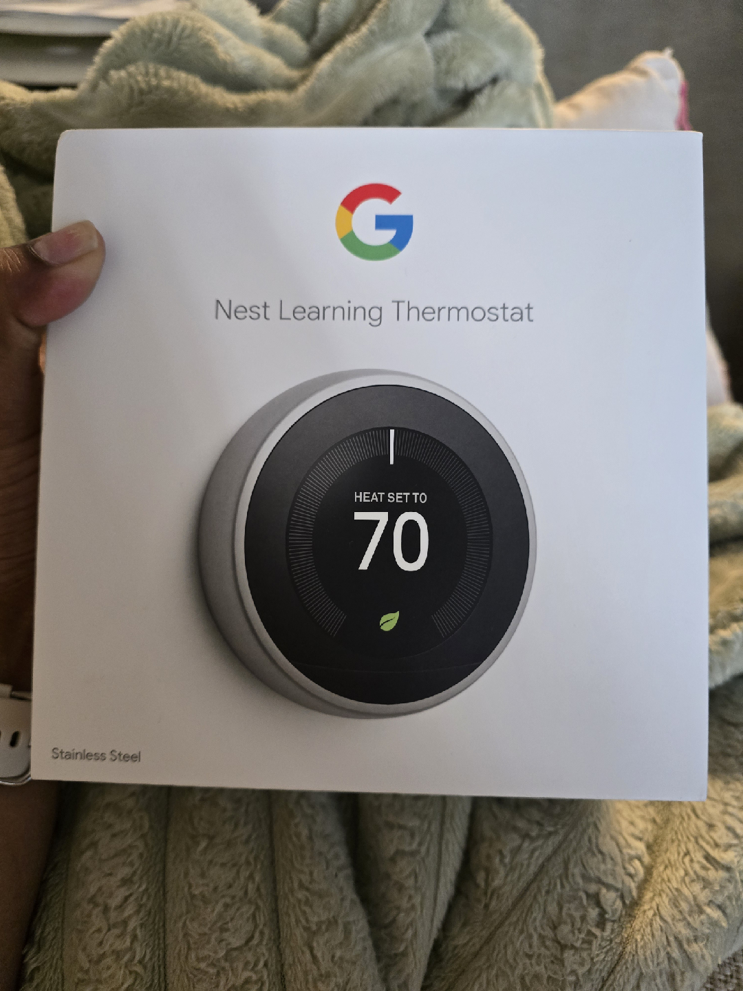 Google Nest Learning Thermostat - Stainless Steel