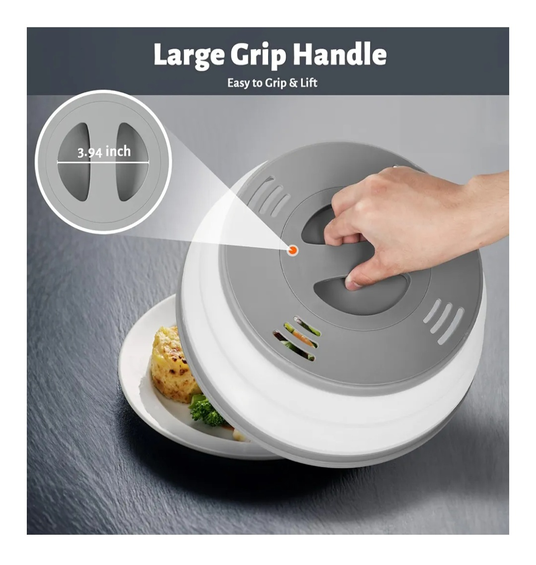 HomArtist Collapsible Microwave Food Splatter Cover - NEW - photo 5