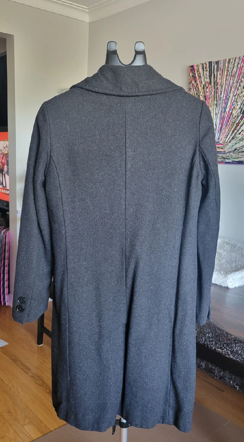 Jacob Grey Wool Coat - Size S image indicator(3)