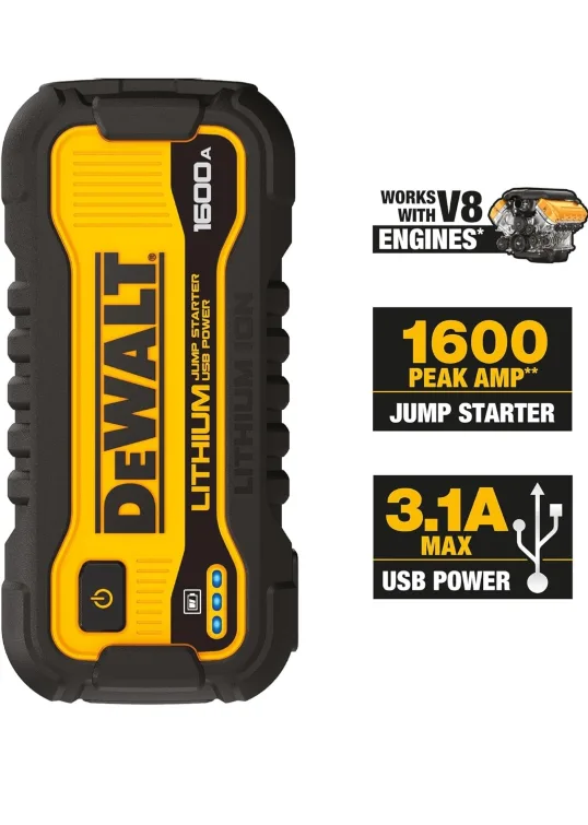 DeWalt 1600 Peak Amp Jump Starter image indicator(3)