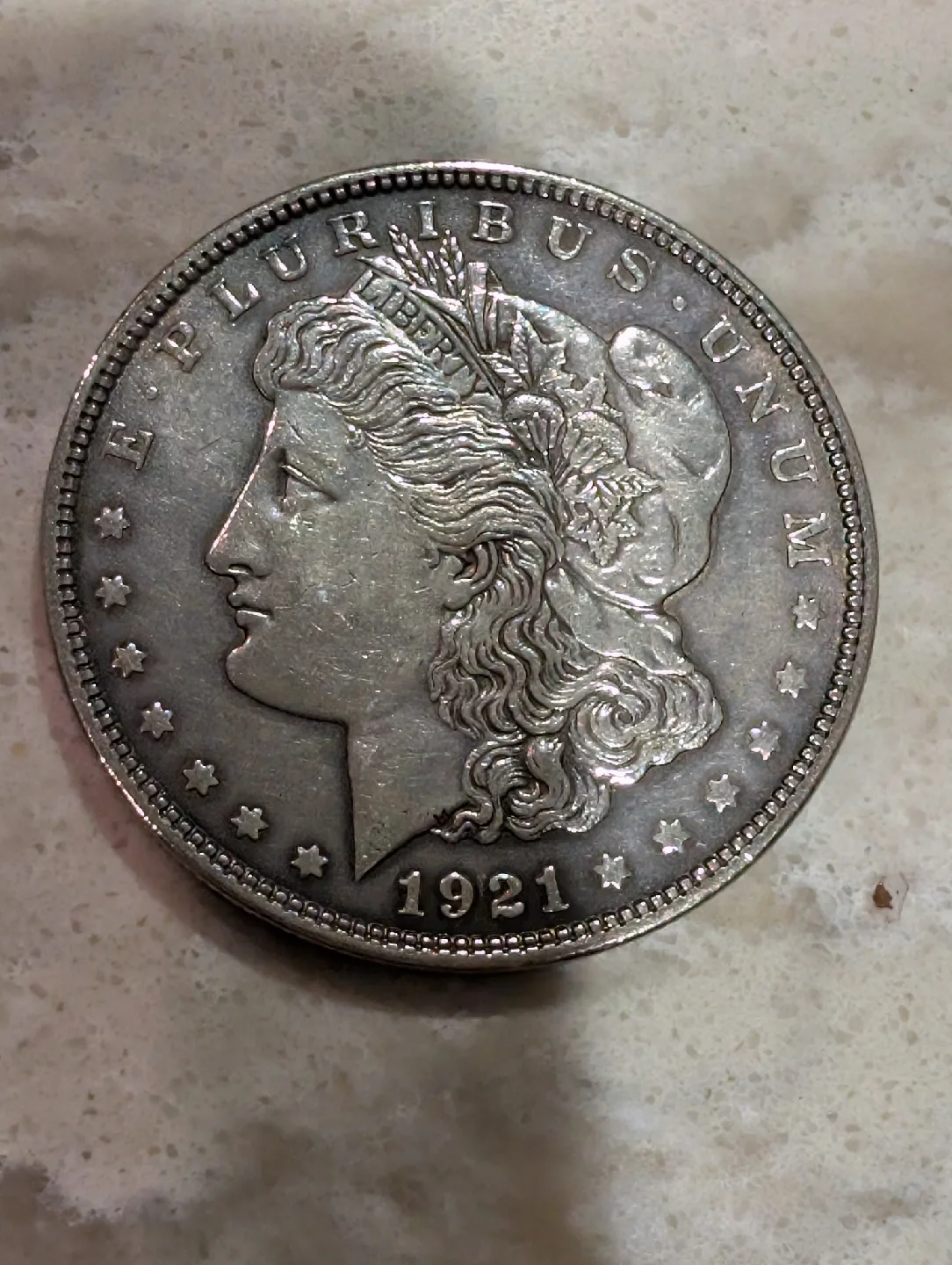 1921 Philadelphia Morgan Silver Dollar thumbnail