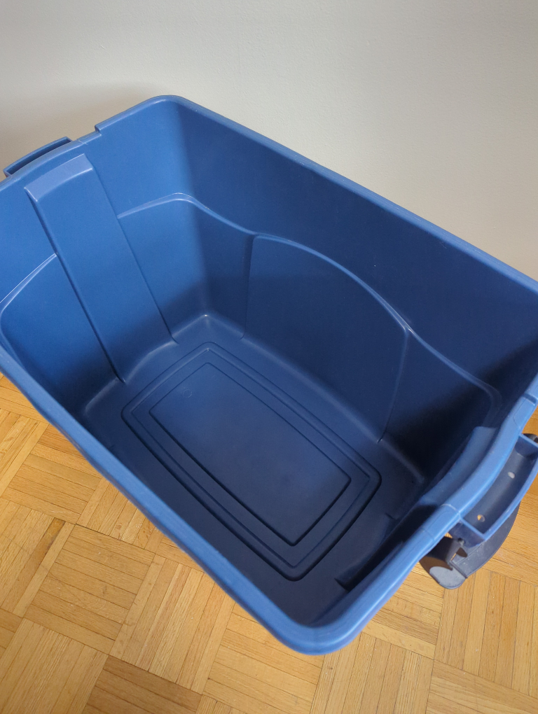 Blue Rubbermaid Storage Bin - photo 2