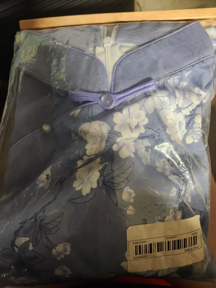 Lavender Floral Cheongsam Top image indicator(2)