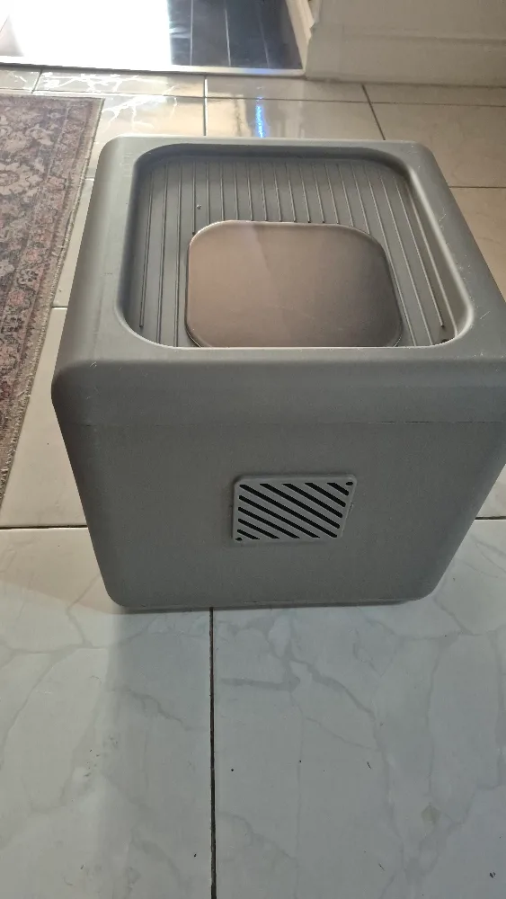 Grey Top Entry Cat Litter Box image indicator(4)