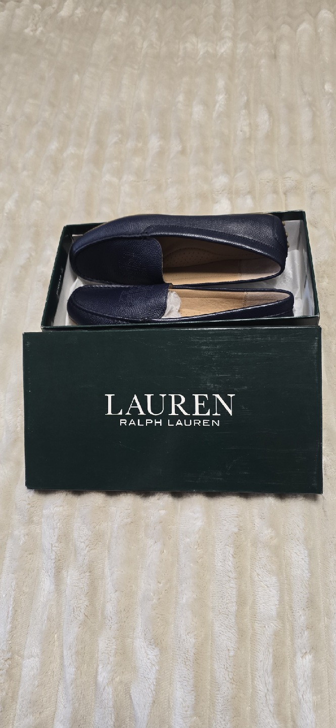 Lauren Ralph Lauren Blue Leather Loafers