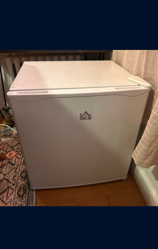(Free Delivery) HOMCOM 1.1 Cu. Ft. White Mini Freezer