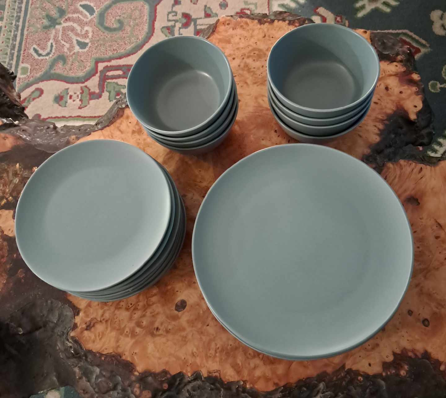 IKEA 18-Piece Dinnerware Set, Light Green - photo 2