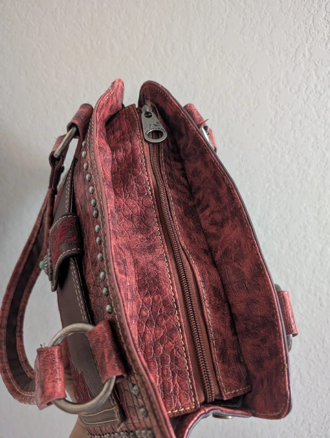 Montana West Brown Leather Purse image indicator(3)