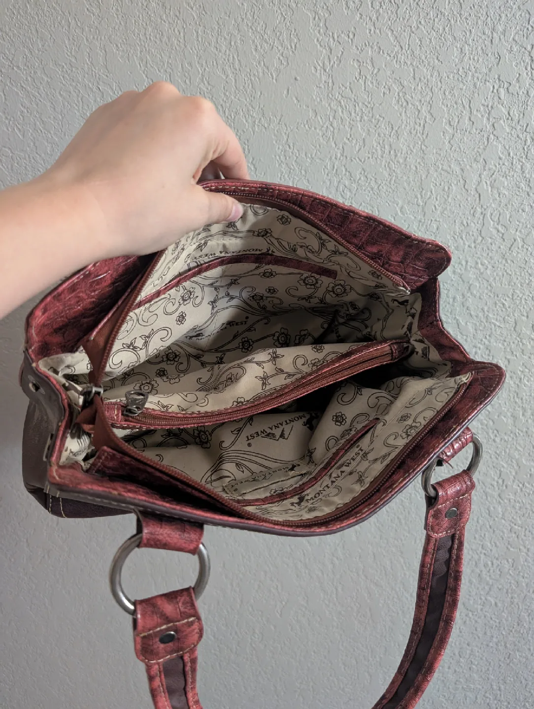 Montana West Brown Leather Purse image indicator(7)