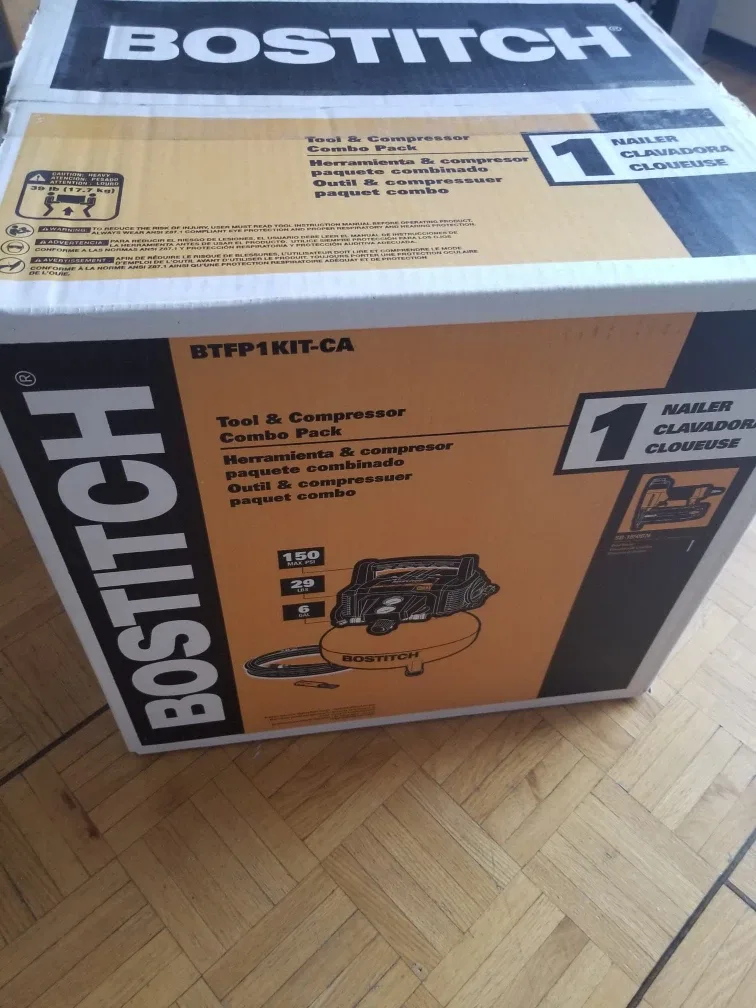 Bostitch BTFP1KIT-CA Air Compressor & Nailer Kit - New image indicator(3)