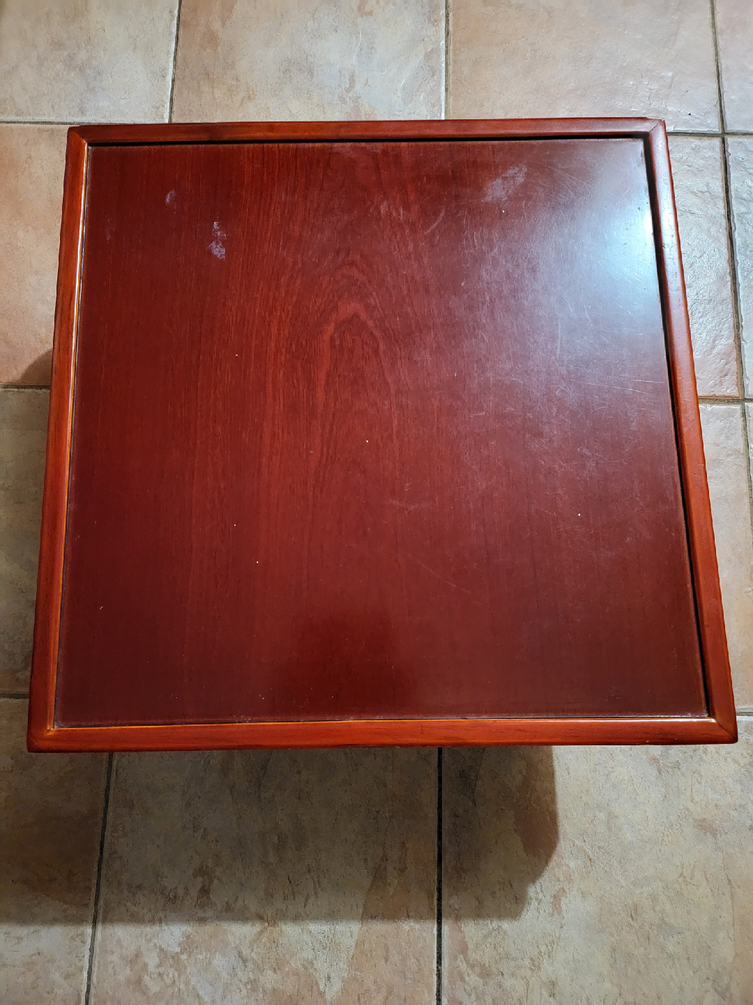 table mini red wood - photo 3