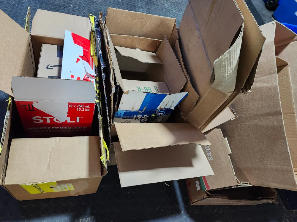 Moving boxes, free! First come, first served. Send a message thumbnail