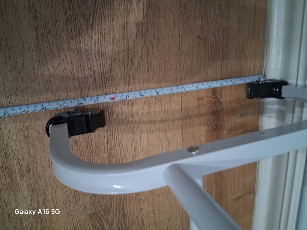 White Rolling Double Rail Garment Rack - photo 4