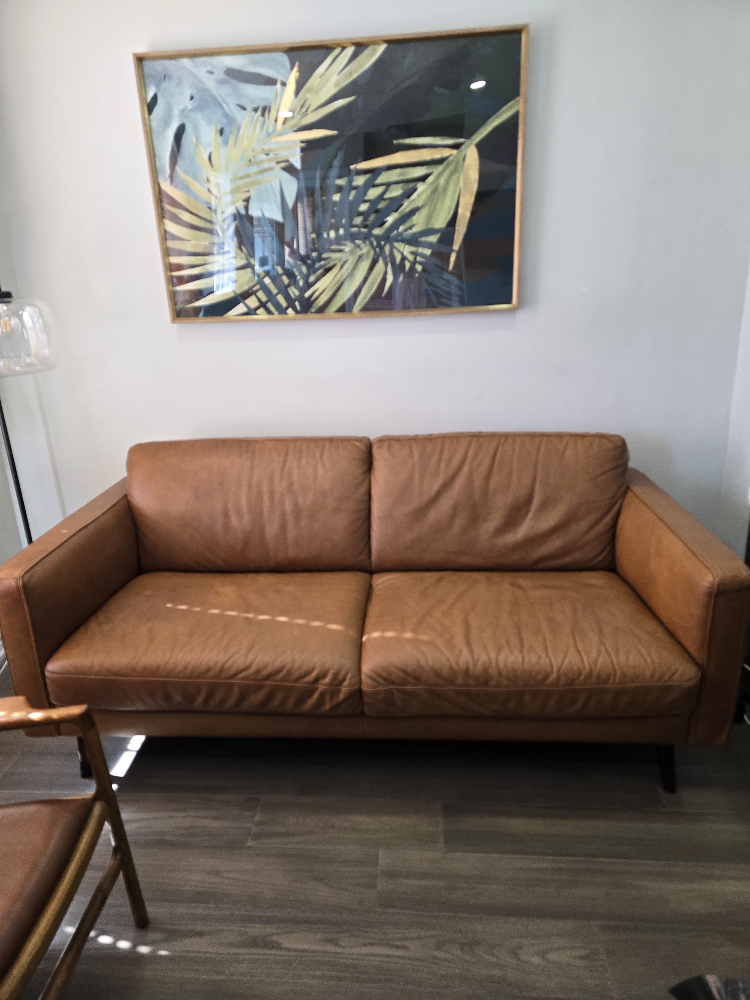Natuzzi Editions Brown Leather Chair