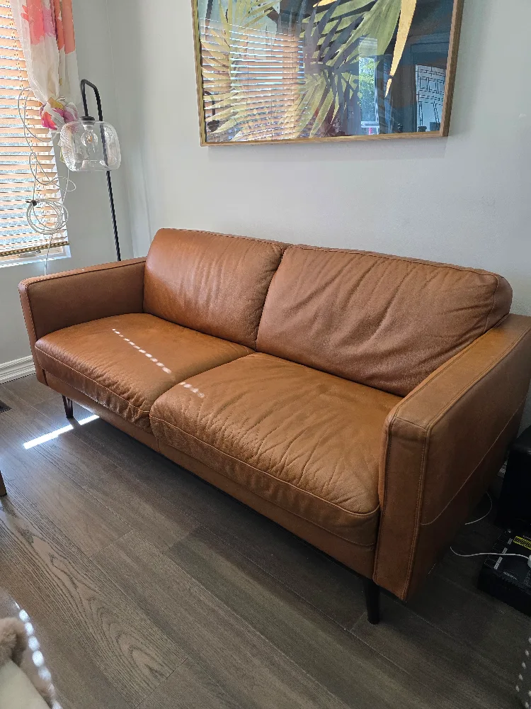 Natuzzi Editions Brown Leather Chair image indicator(2)