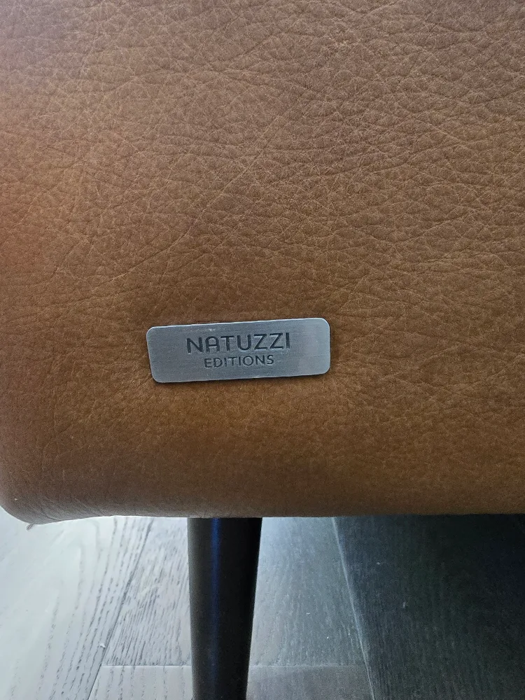 Natuzzi Editions Brown Leather Chair image indicator(5)