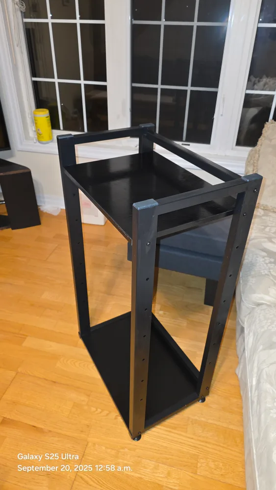 heavy duty black Metal Rolling Cart/stand image indicator(4)