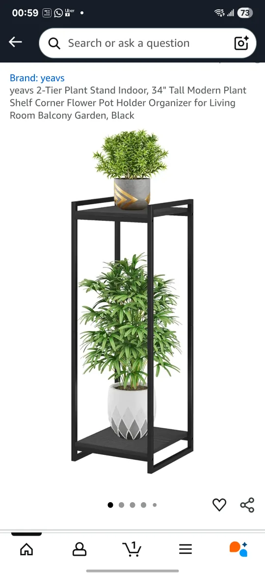 heavy duty black Metal Rolling Cart/stand image indicator(6)