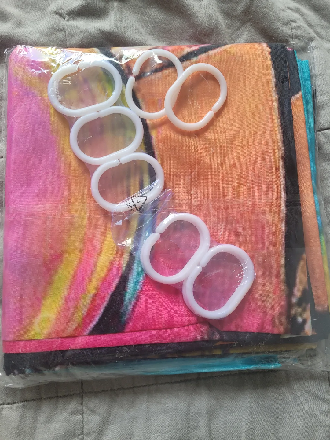 New Pop Art Shower Curtain with Hooks image indicator(4)