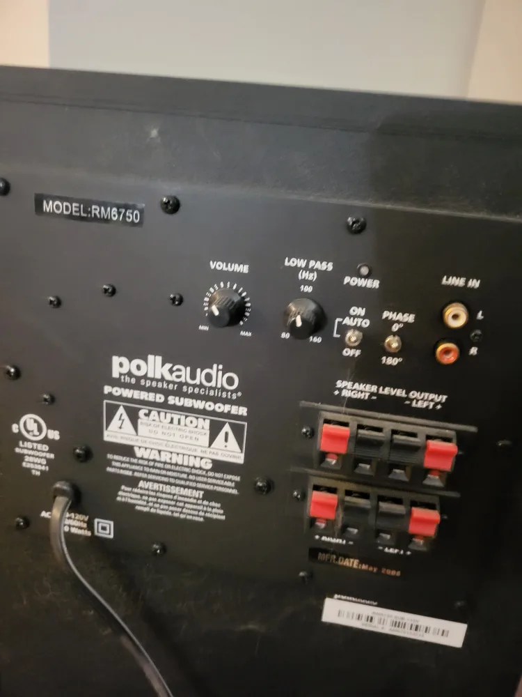 Polk Audio RM6750 5.1 Channel Home Theatre Speaker System image indicator(4)