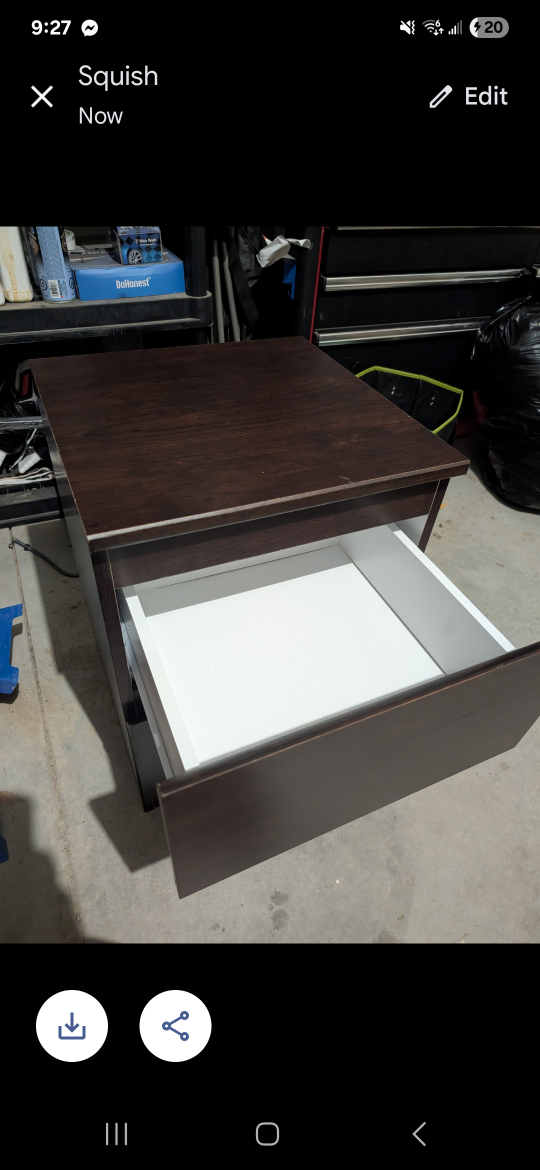 Brown Wood Nightstand with Drawers🥕 - photo 2