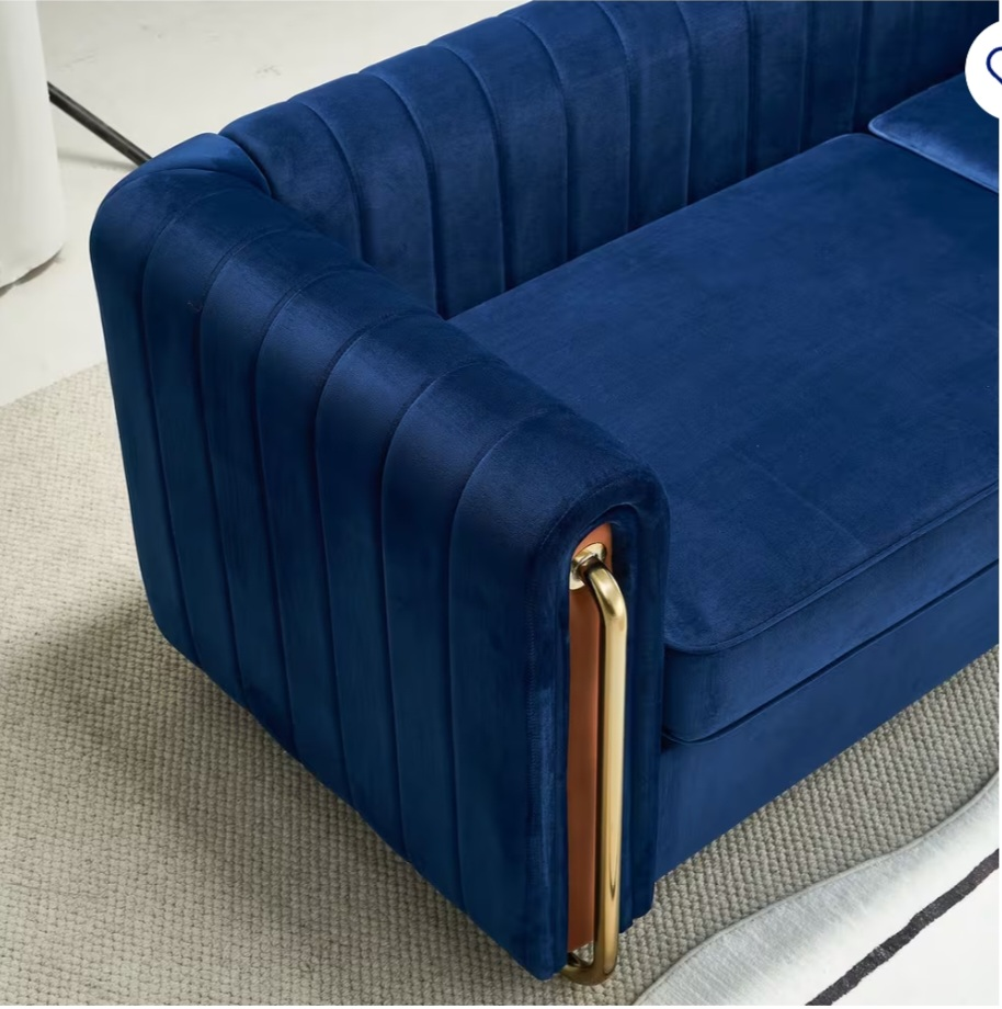 Blue Velvet Sofa Delivery & Setup - photo 4