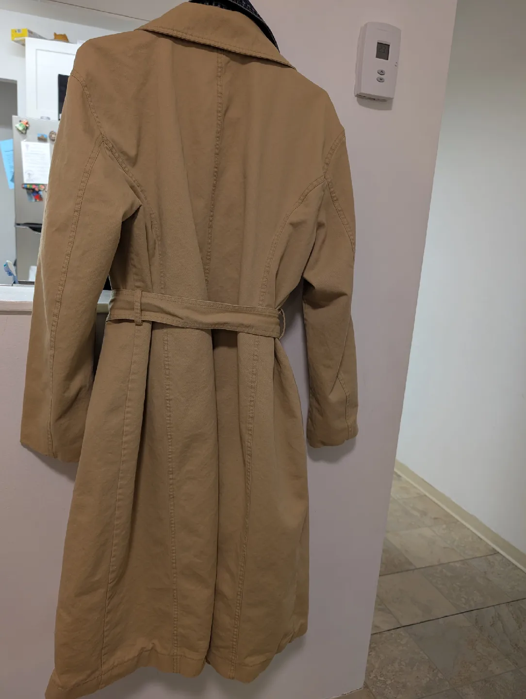 Avec Les Filles Trench Coat with Denim Jacket - XL image indicator(6)