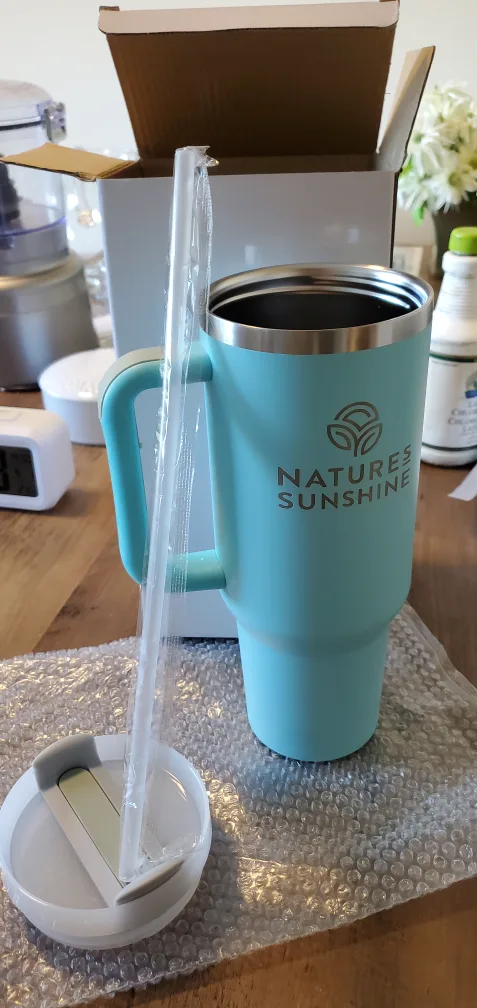 Nature's Sunshine Tumbler with Handle & Straw, New image indicator(3)