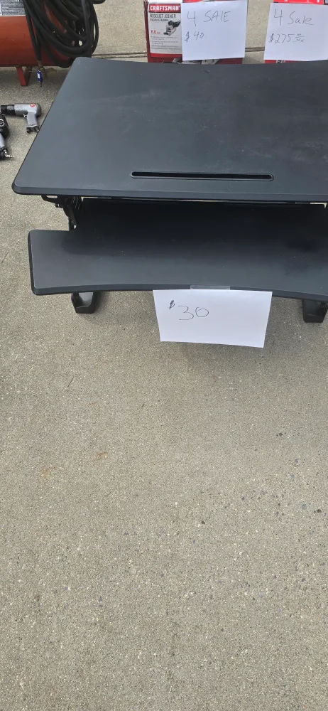 Black Adjustable Standing Desk thumbnail