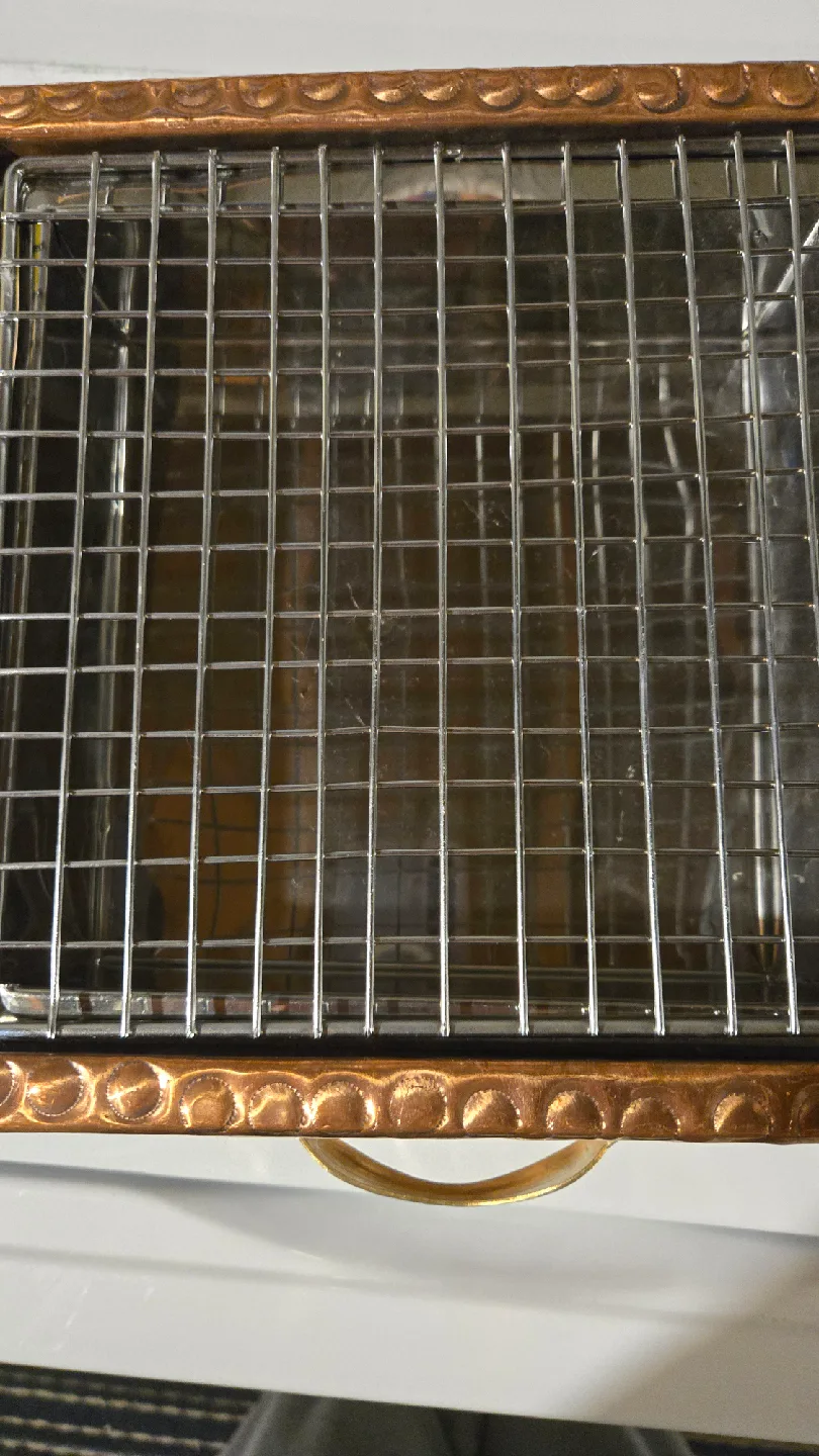 Vintage Copper Toned Metal Grill image indicator(3)