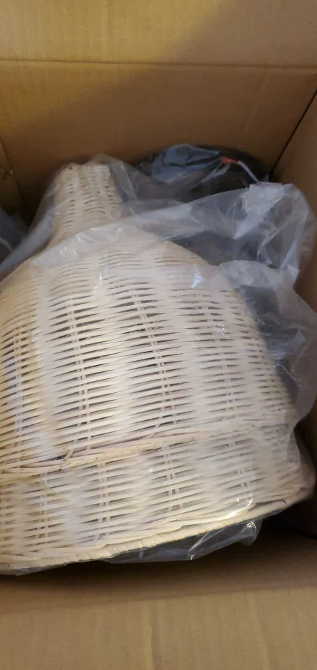 2 Pk Wicker Pendant Light Fixtures image indicator(2)