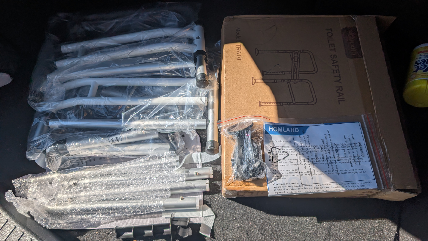 New - Toilet Safety Rails, 350 LBS - photo 5