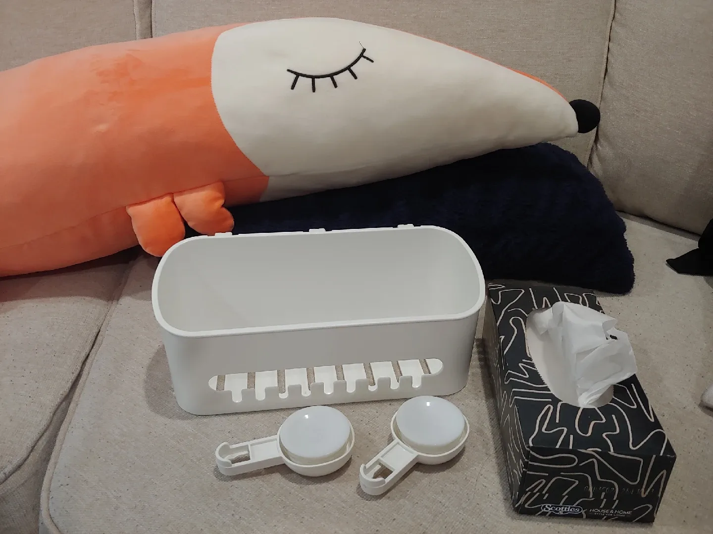 Adjustable Bathroom Caddy Hanging Shelf image indicator(2)