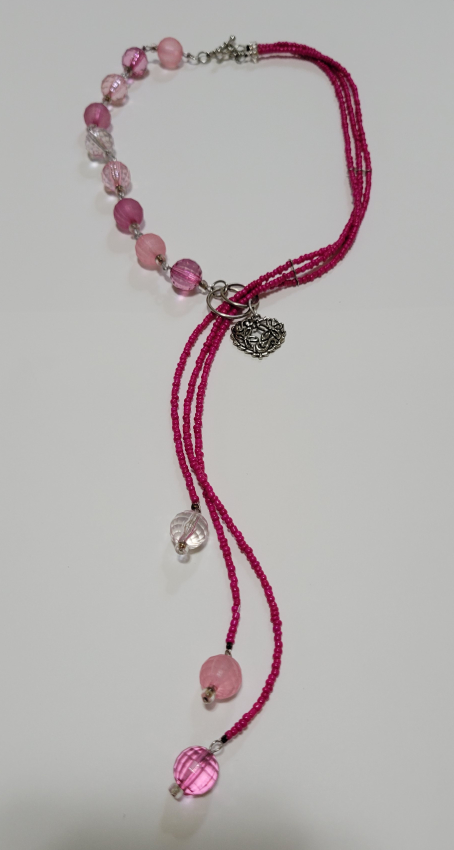 Pink Beaded Necklace
