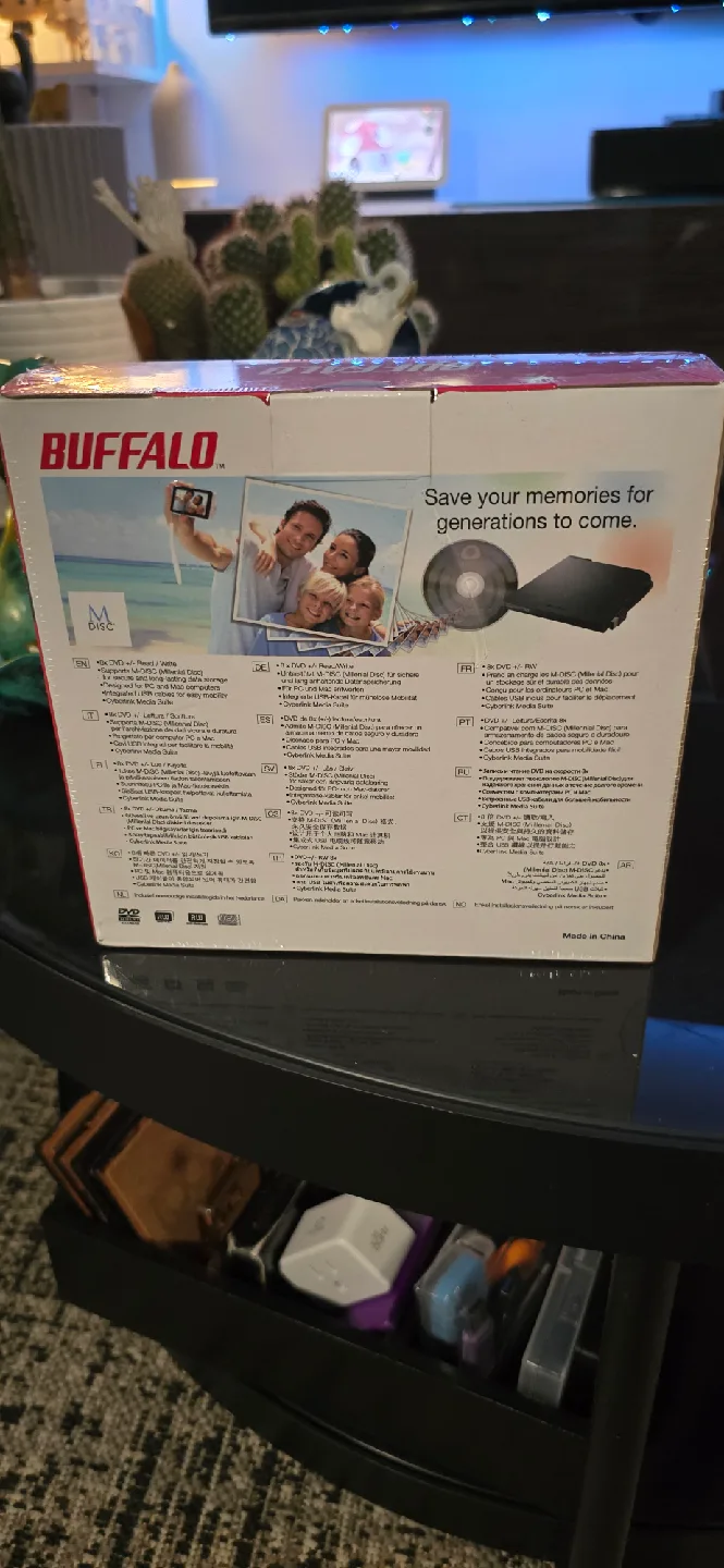 BNIB Buffalo MediaStation 8x Portable DVD Burner image indicator(2)