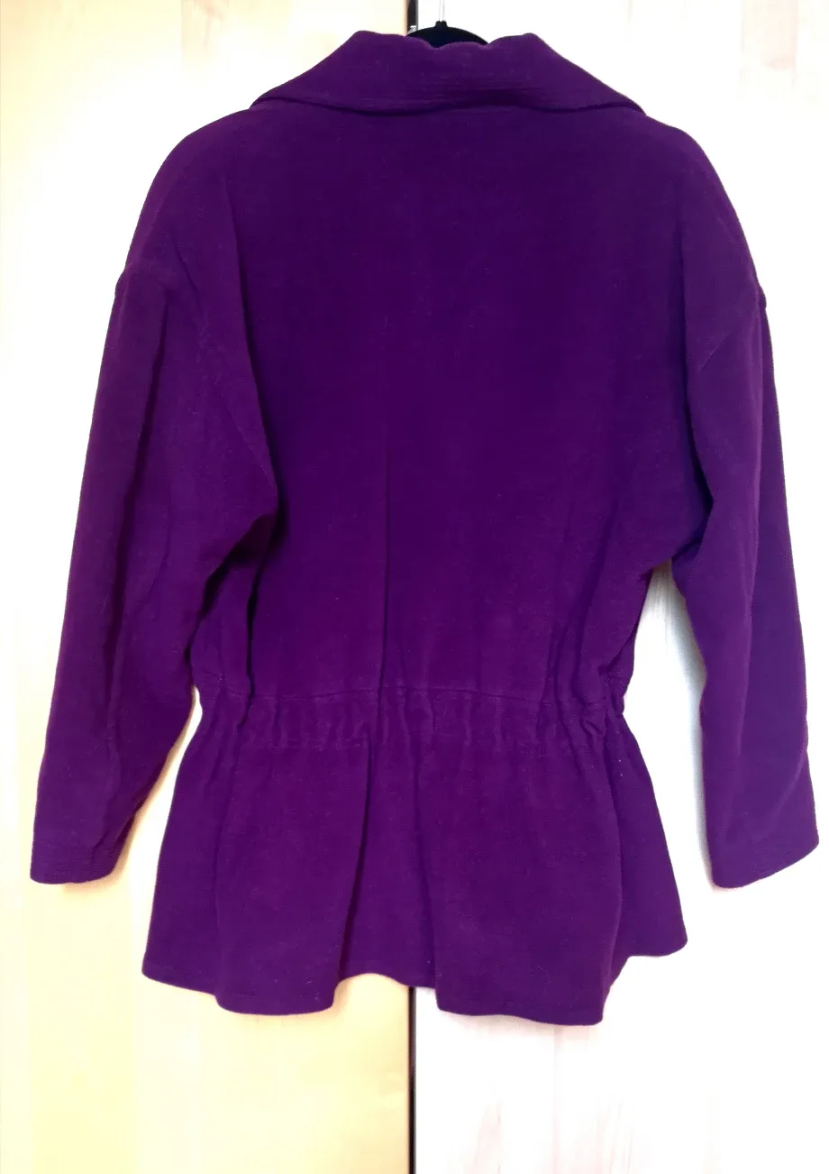 🇮🇹 Vintage Purple Wool Jacket size 8 - made in Italy image indicator(5)