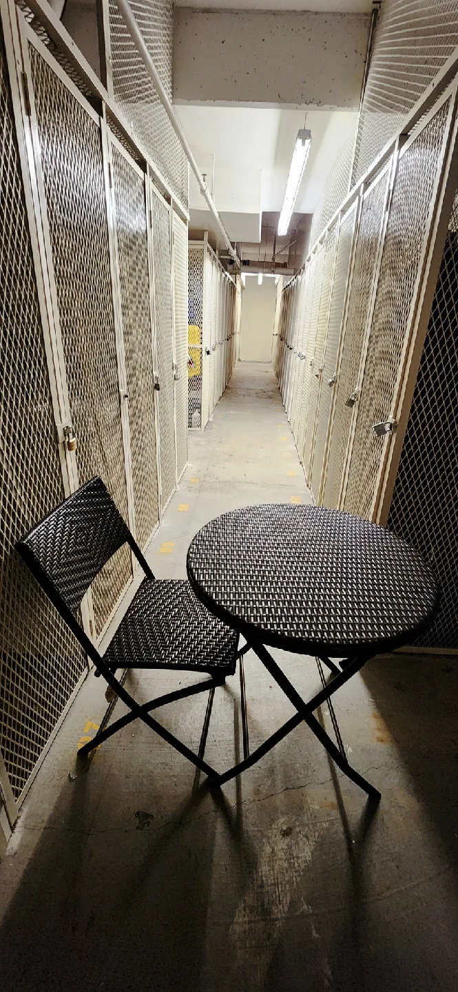 Wicker Bistro Set - a foding Table & Chair image indicator(2)