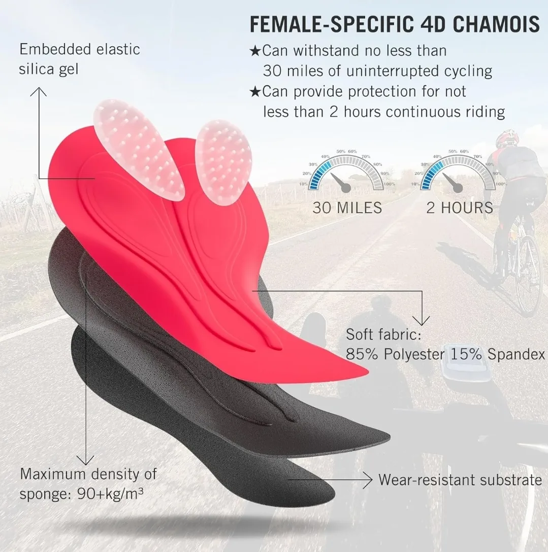 BNWT Women's 4D Padded Bike Shorts - Black image indicator(7)