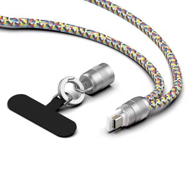 Colorful Braided USB-C Charging Cable - photo 2