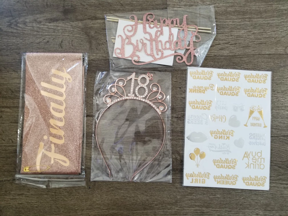 Rose Gold 18th Birthday Party Decorations - New
