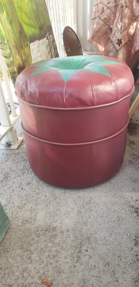 Tomato Ottoman Footstool thumbnail